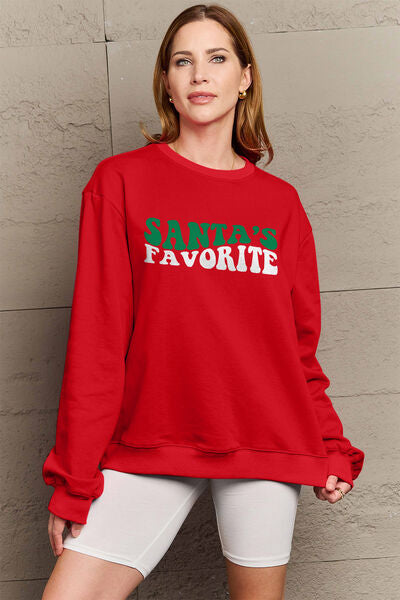 Christmas SANTA'S FAVORITE Women Sweatshirt