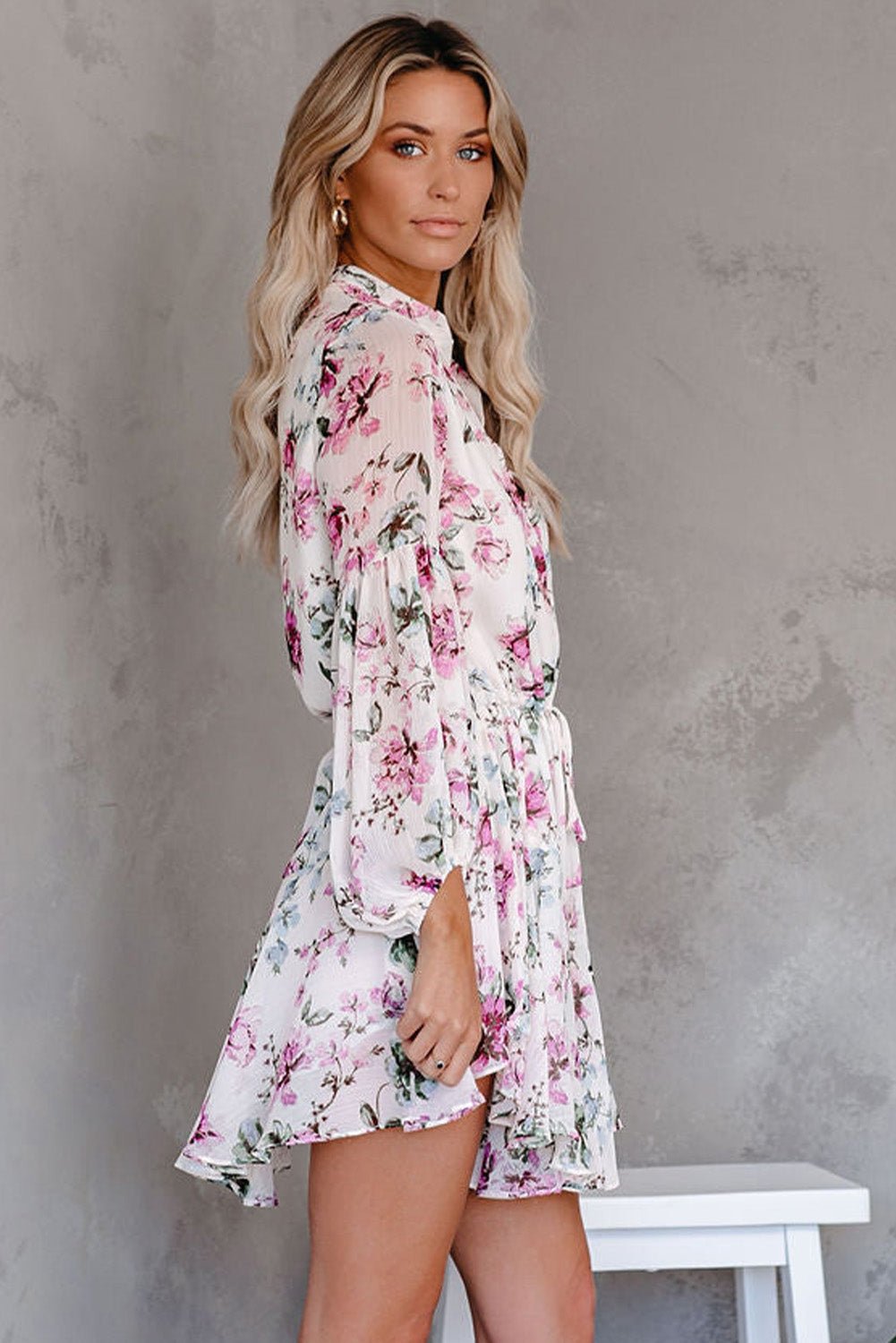 Vintage Floral Flowy Dress