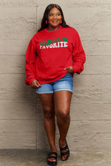 Christmas SANTA'S FAVORITE Women Sweatshirt