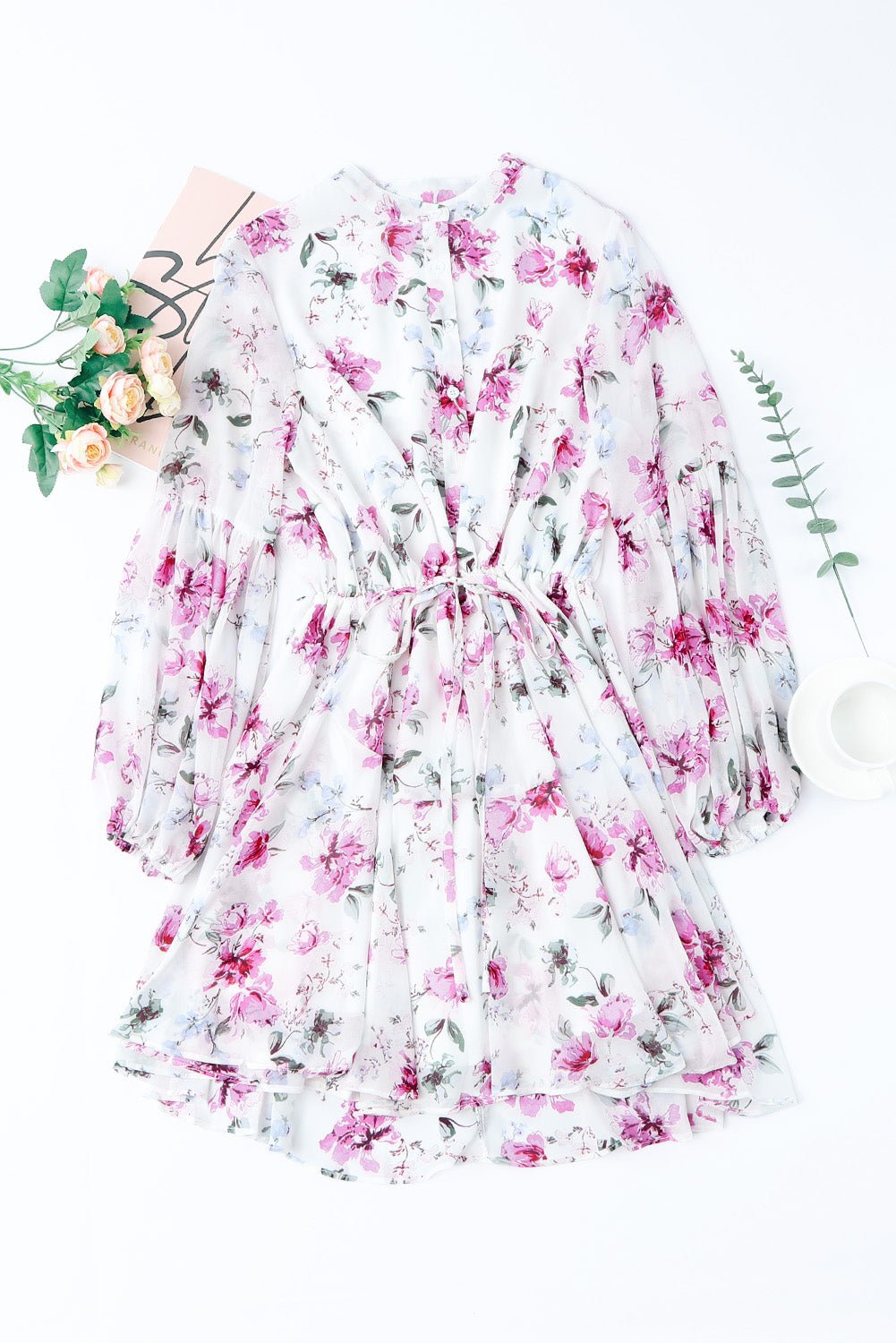 Vintage Floral Flowy Dress