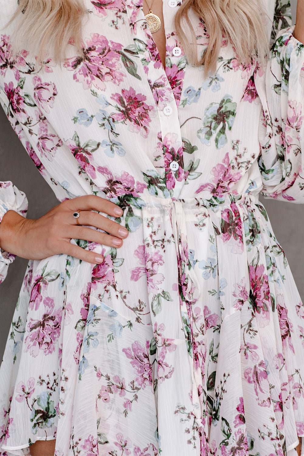 Vintage Floral Flowy Dress