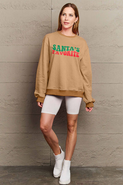 Christmas SANTA'S FAVORITE Women Sweatshirt