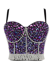 Bejeweled Taylor Swift Outfit Diamond Corset Crop Top