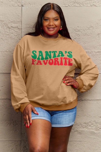 Christmas SANTA'S FAVORITE Women Sweatshirt