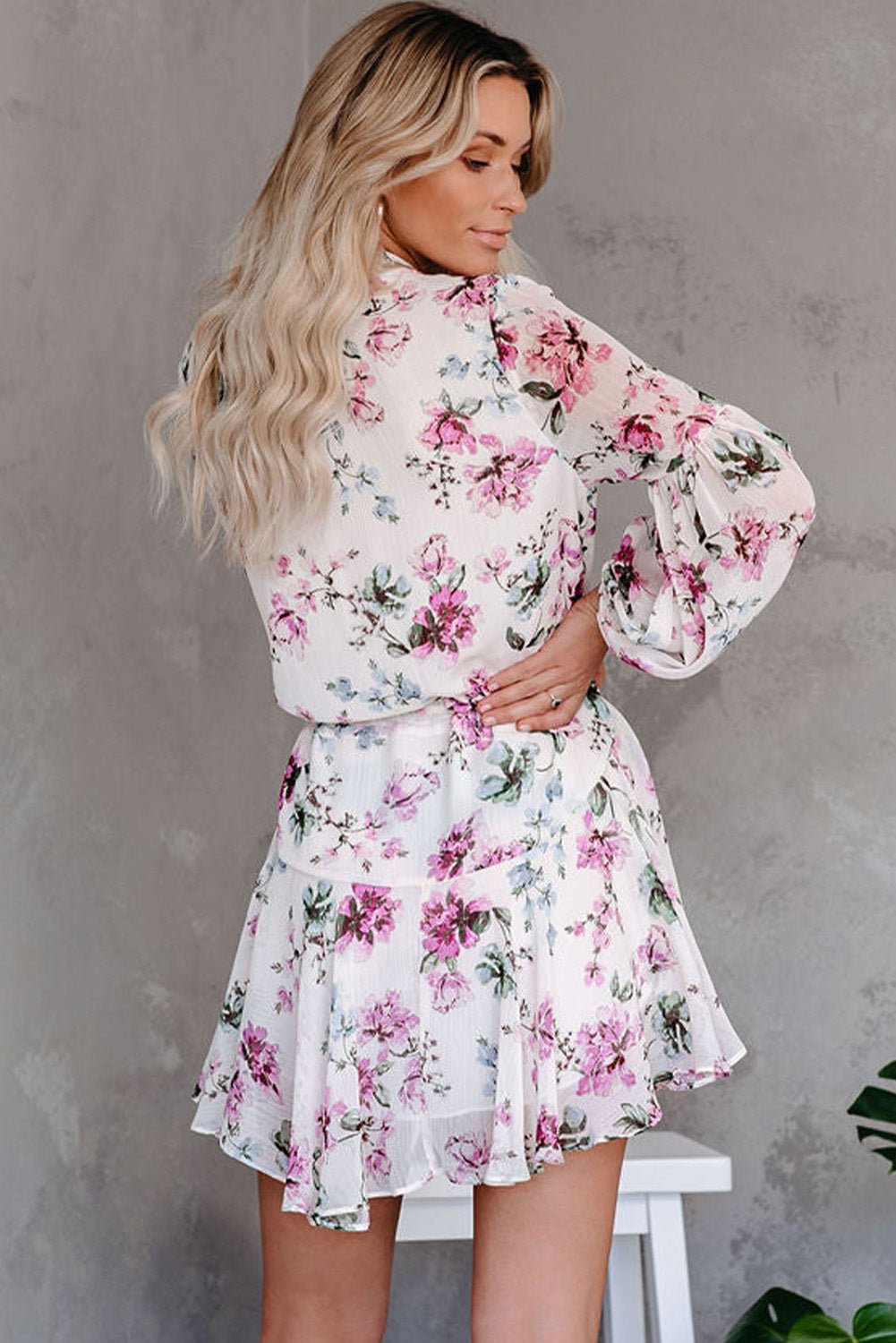 Vintage Floral Flowy Dress