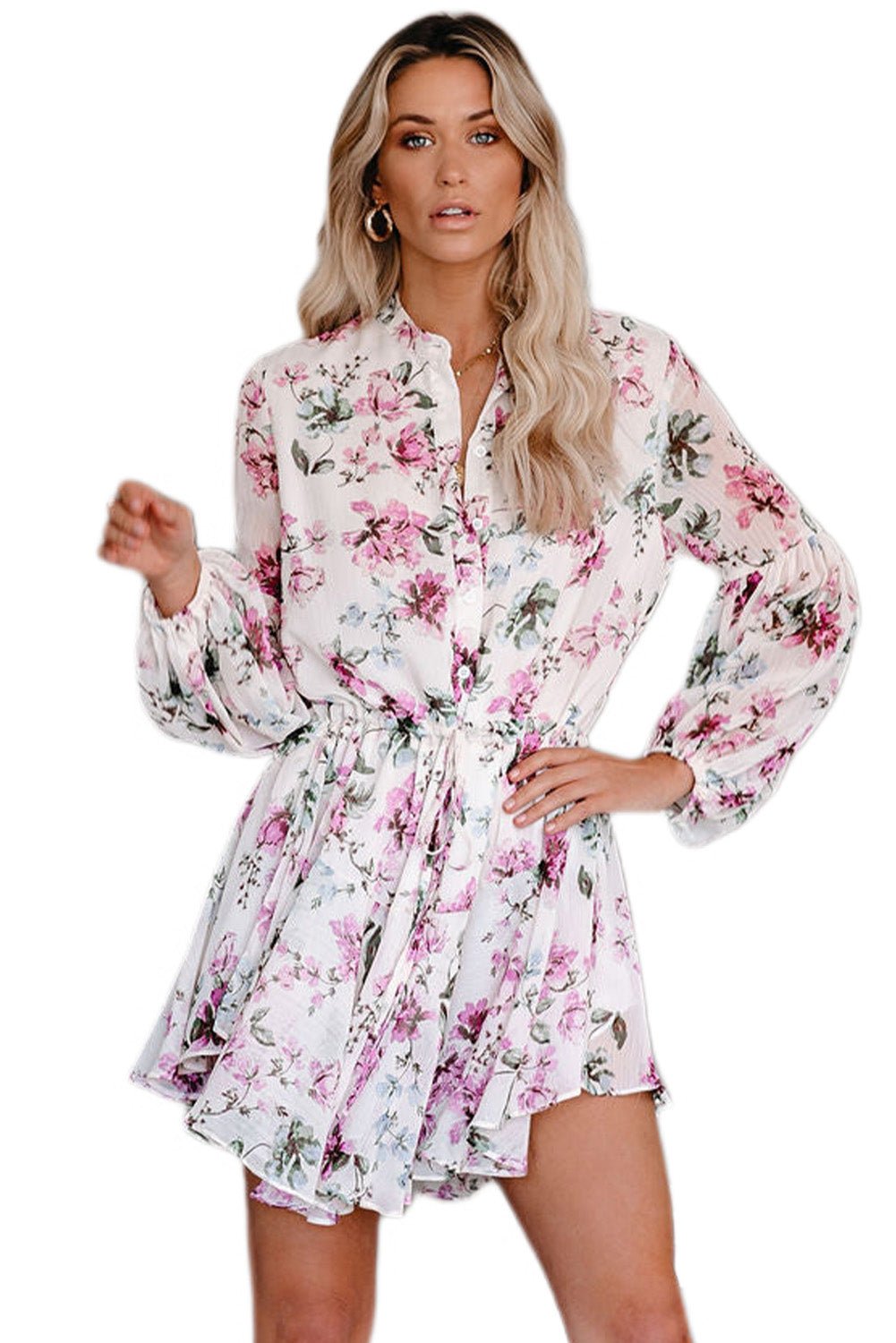 Vintage Floral Flowy Dress