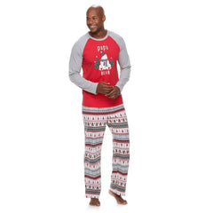 Bear Print Christmas Family Matching Pajamas Sets