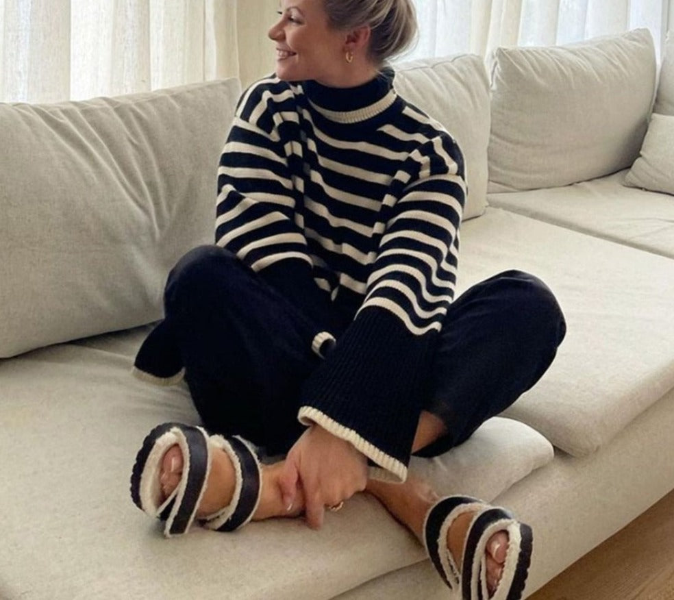 Stripe Lose Sweater