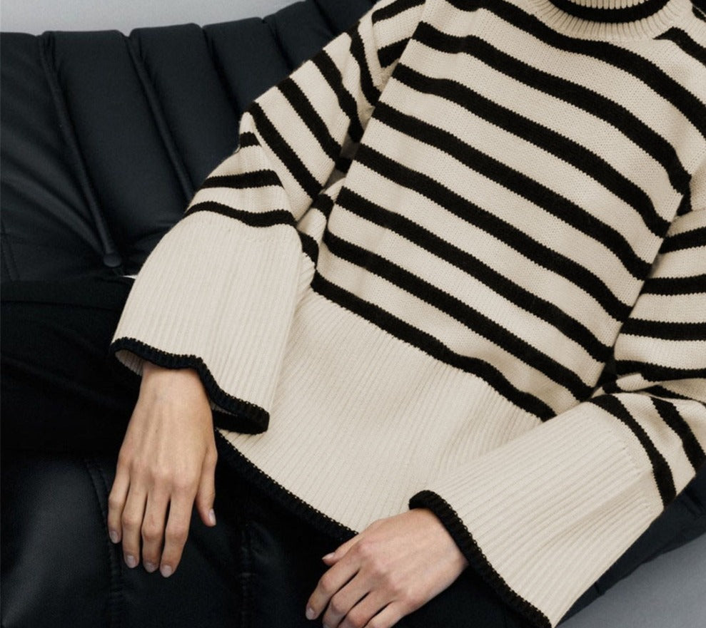 Stripe Lose Sweater