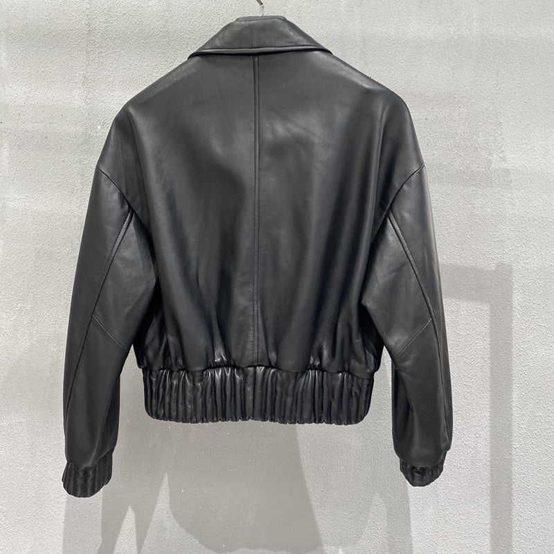 Genuine Leather Jackets Short Bombers