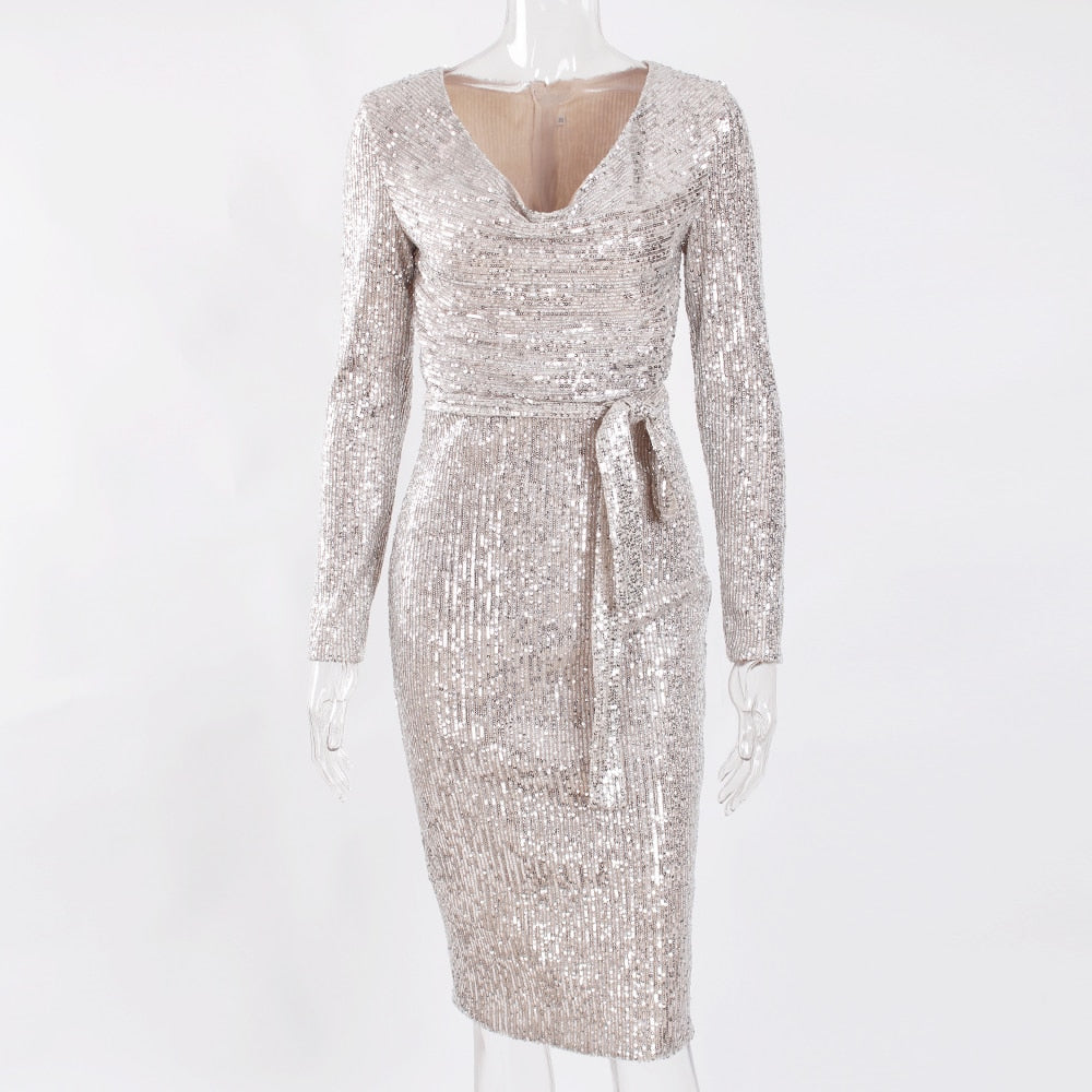 Collections of Sequin Midi Dresses