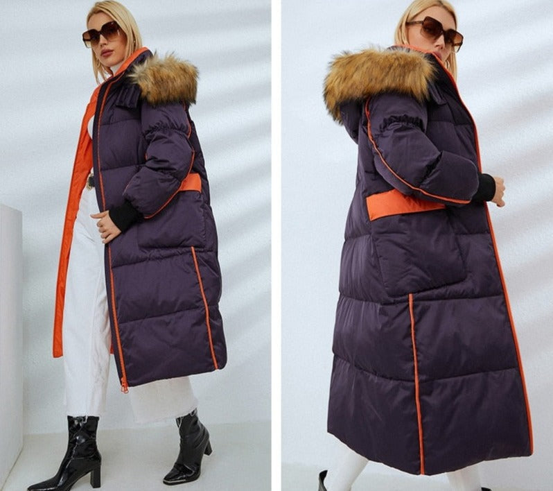 X-Long Puffer Jacket Faux Fur Parka