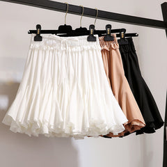 Chiffon Frill Mini Skirt