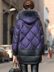 Genuine Leather Jacket Duck Down Puffer