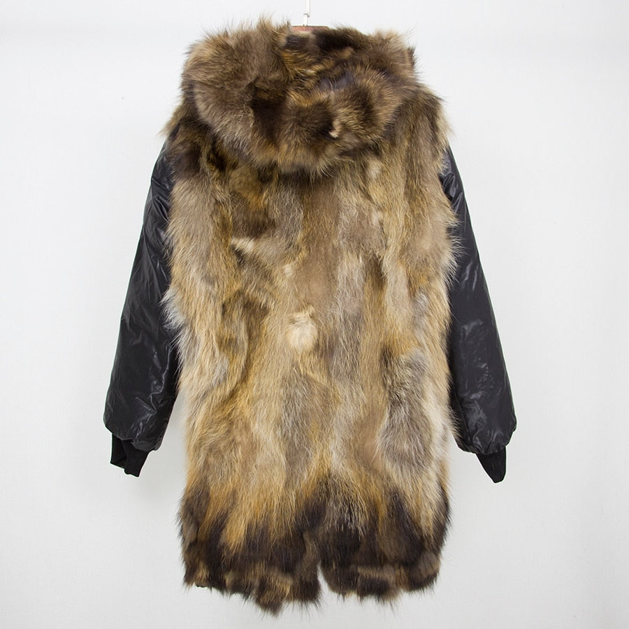 Real Fox Fur Liner Waterproof Coats (Multi - Colors)