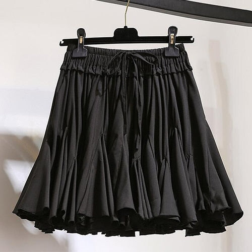 Chiffon Frill Mini Skirt