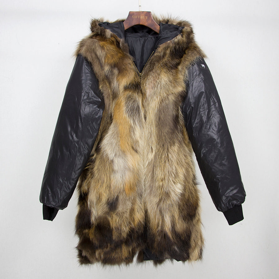 Real Fox Fur Liner Waterproof Coats (Multi - Colors)