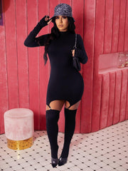 Bodycon Dress with Hook Socks