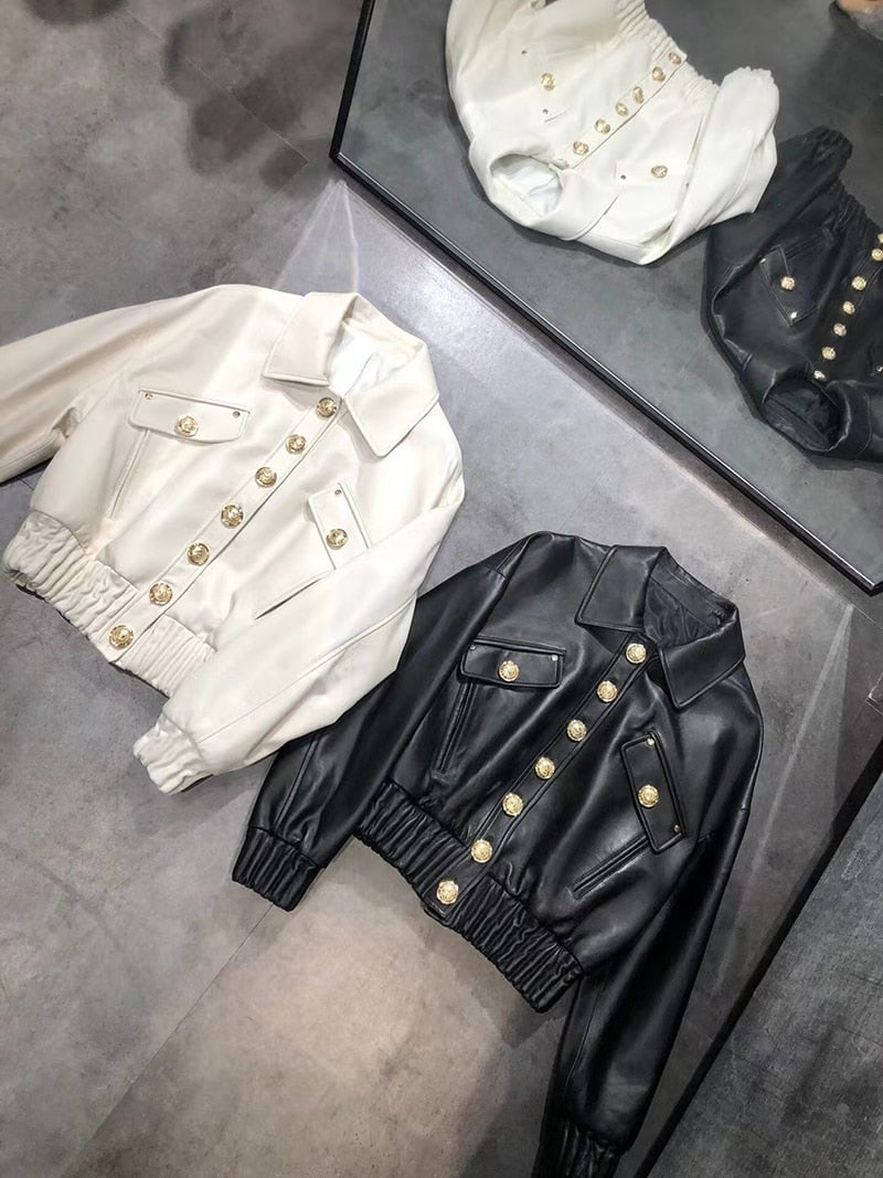 Genuine Leather Jackets Short Bombers