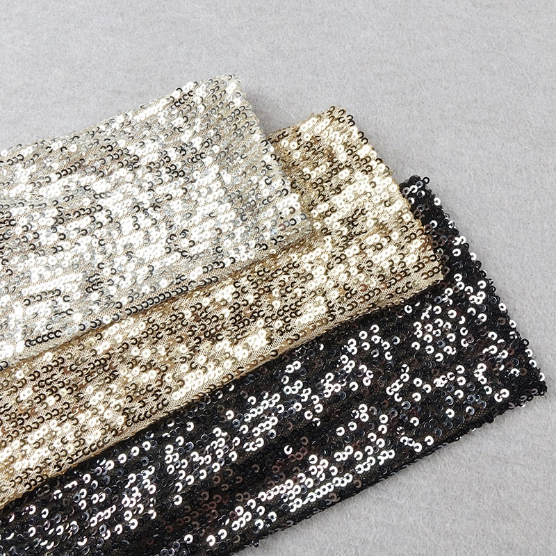 One Shoulder Sequins Dreses