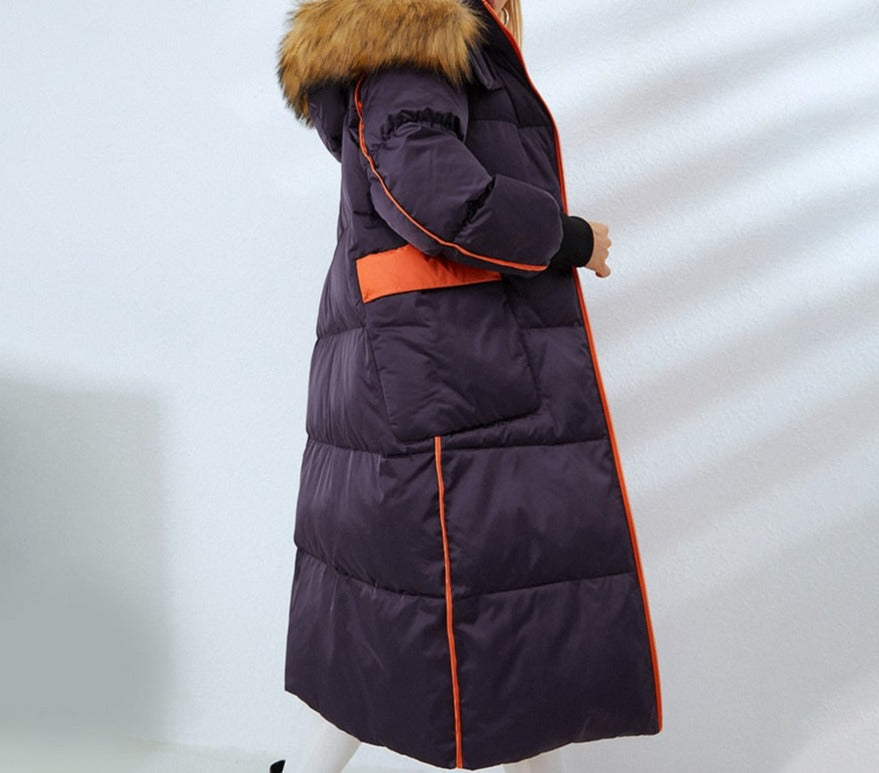 X-Long Puffer Jacket Faux Fur Parka