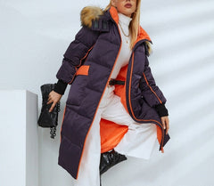 X-Long Puffer Jacket Faux Fur Parka