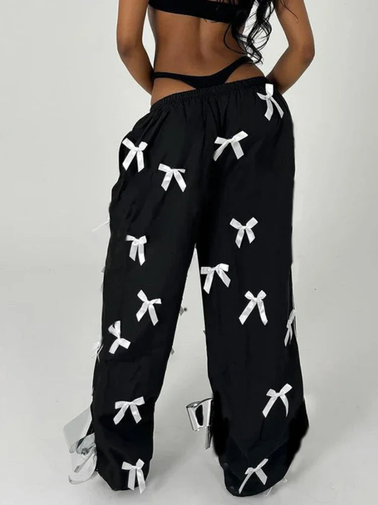 Black Bow Joggers