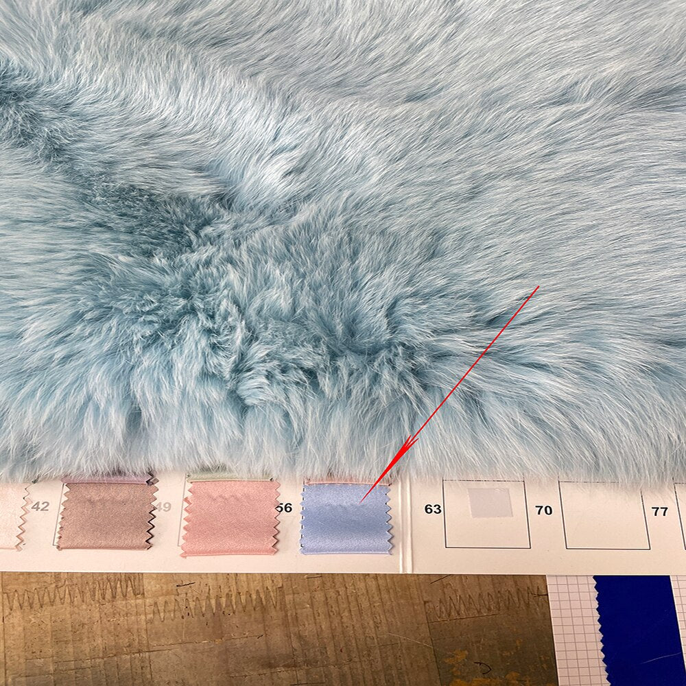 Reversible Real Fur Pattern Silk Lining Coats