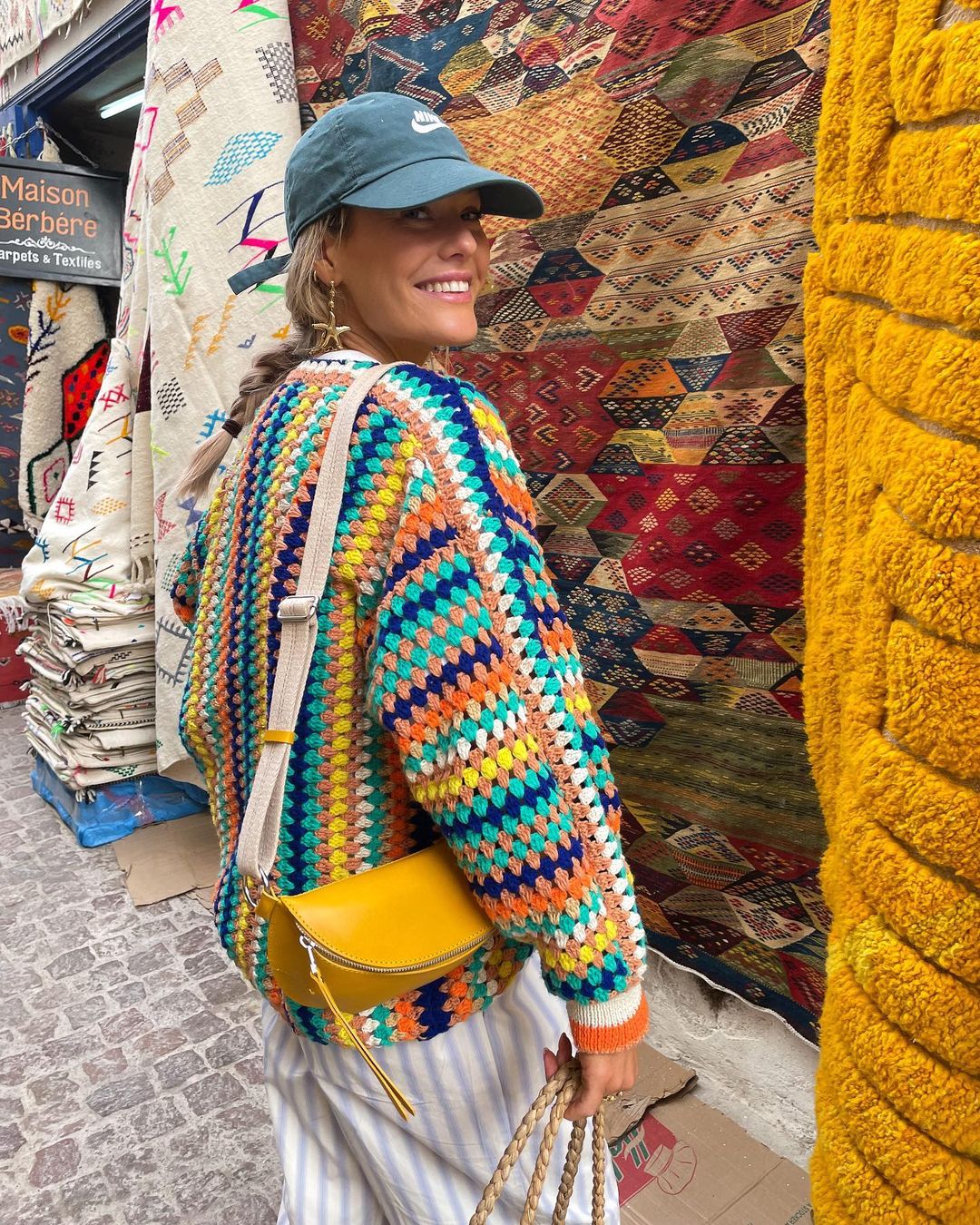 Colorful Striped Knitted Cardigan