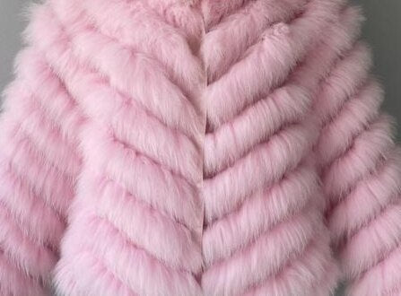 Reversible Real Fur Coats Silk Liner Hooded