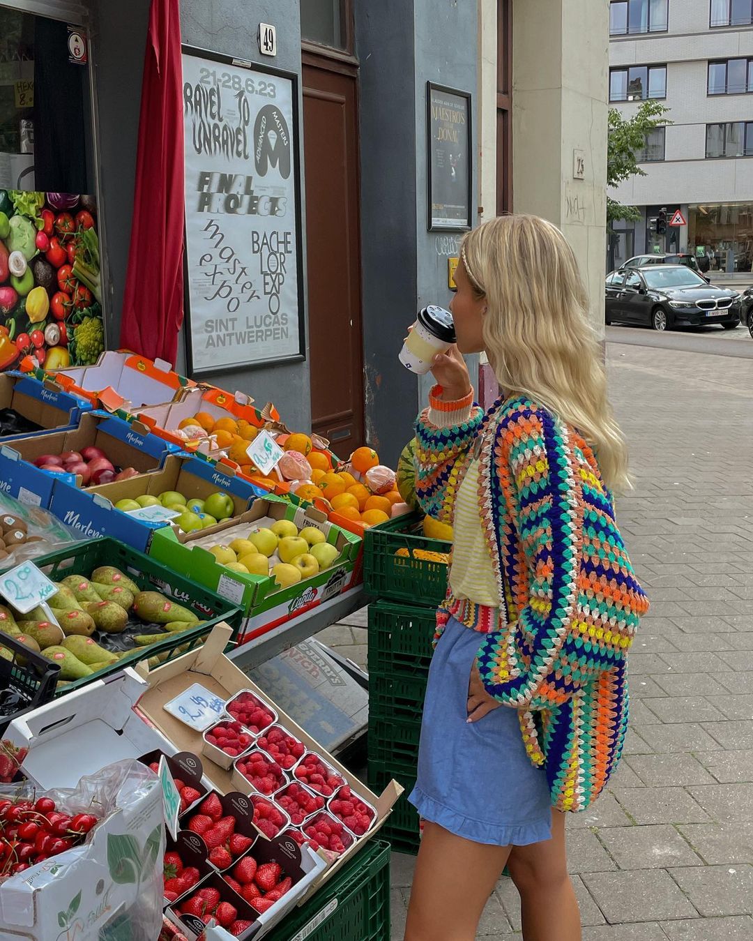 Colorful Striped Knitted Cardigan