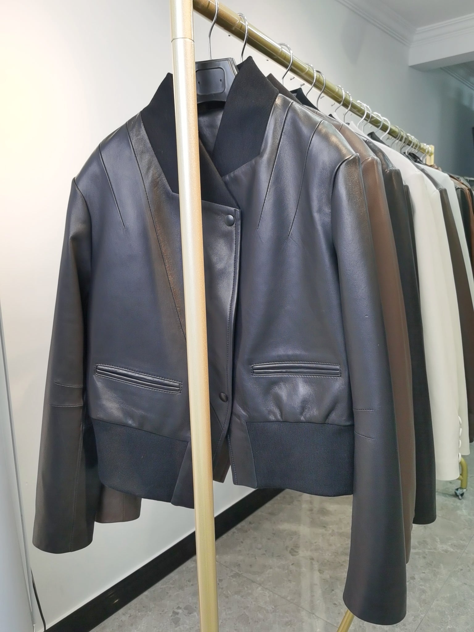 Genuine Leather Jacket Short