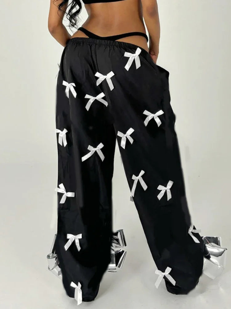 Black Bow Joggers