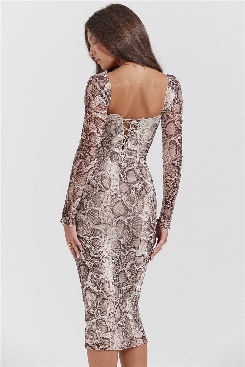 Elegant Lace Midi Dress