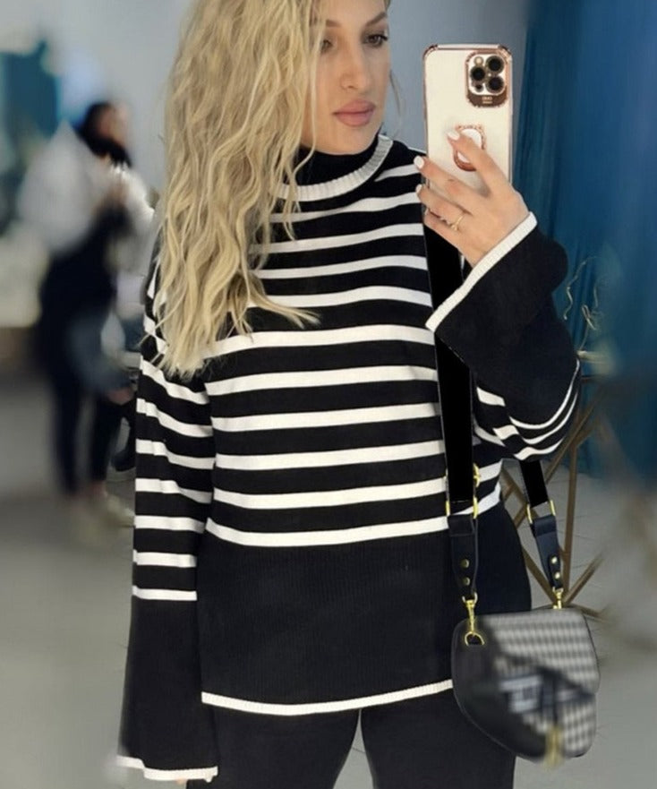 Stripe Lose Sweater