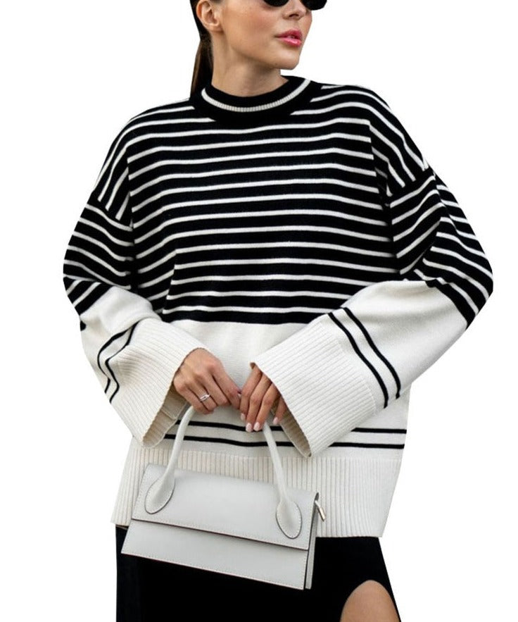 Stripe Lose Sweater