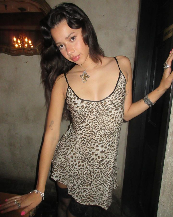 Leopard Print V-Neck Slip Mini Dress