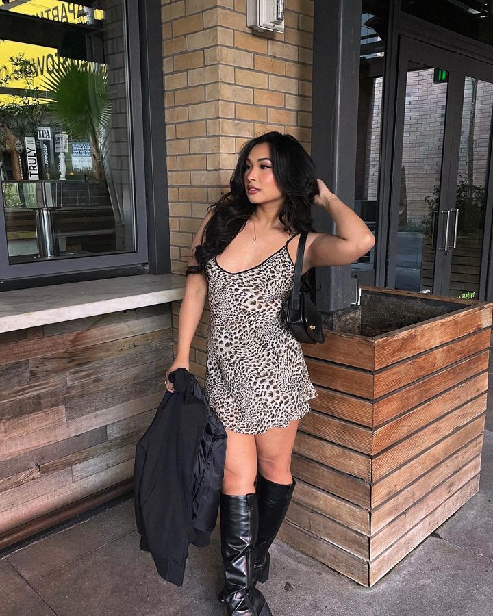 Leopard Print V-Neck Slip Mini Dress