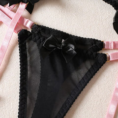 Black Bow Contrast Set