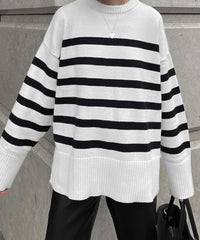 Stripe Lose Sweater