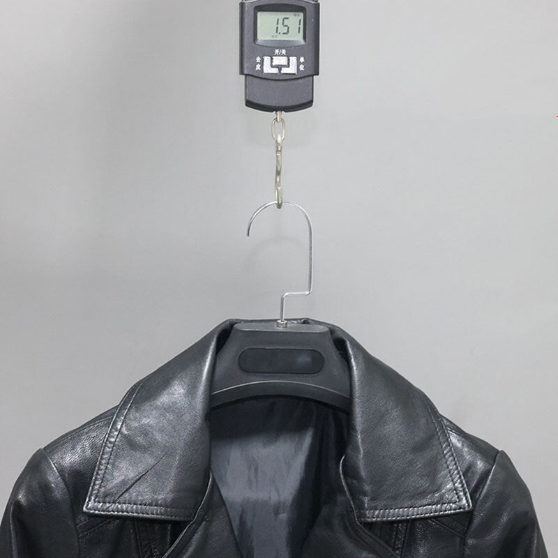 Genuine Leather Short Slim Moto Jacket