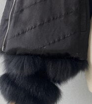 Reversible Knitted Real Fur Vests Silk Lining