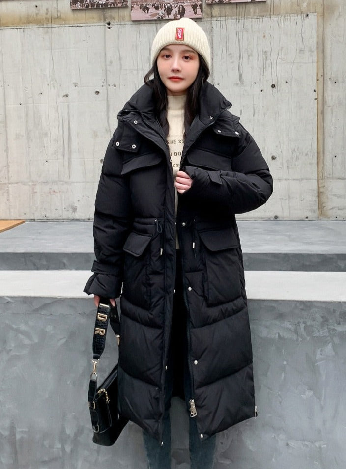 Hooded Long Puffer Jackets