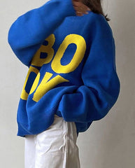 Bold Lettering Sweatshirt