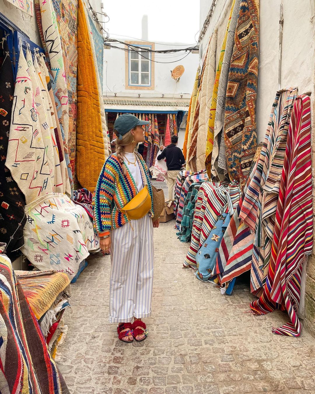 Colorful Striped Knitted Cardigan