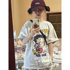 Betty Boop Graphic White Tshirt