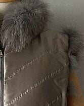 Reversible Real Fur Coats Silk Liner Hooded