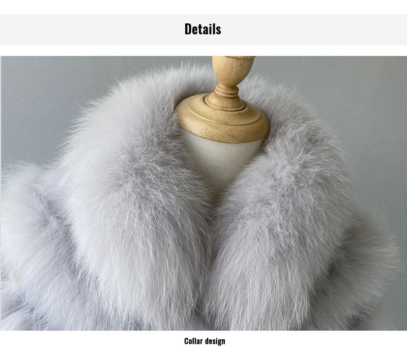 Reversible Knitted Real Fur Vests Silk Lining