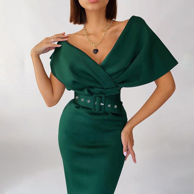 Off Shoulder Elegant Vintage Dress