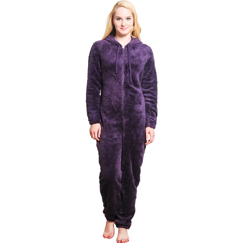 Fluffy Teddy Fleece Hoodie Onesie Sets